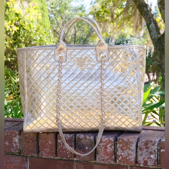 Caroline Hill Sophie Zippered Tote Champagne Pop main image 1